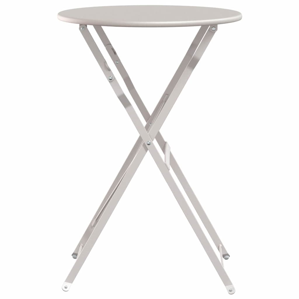 Bistrobord Beige Ø 50 x 71 cm Pulverlakeret stål