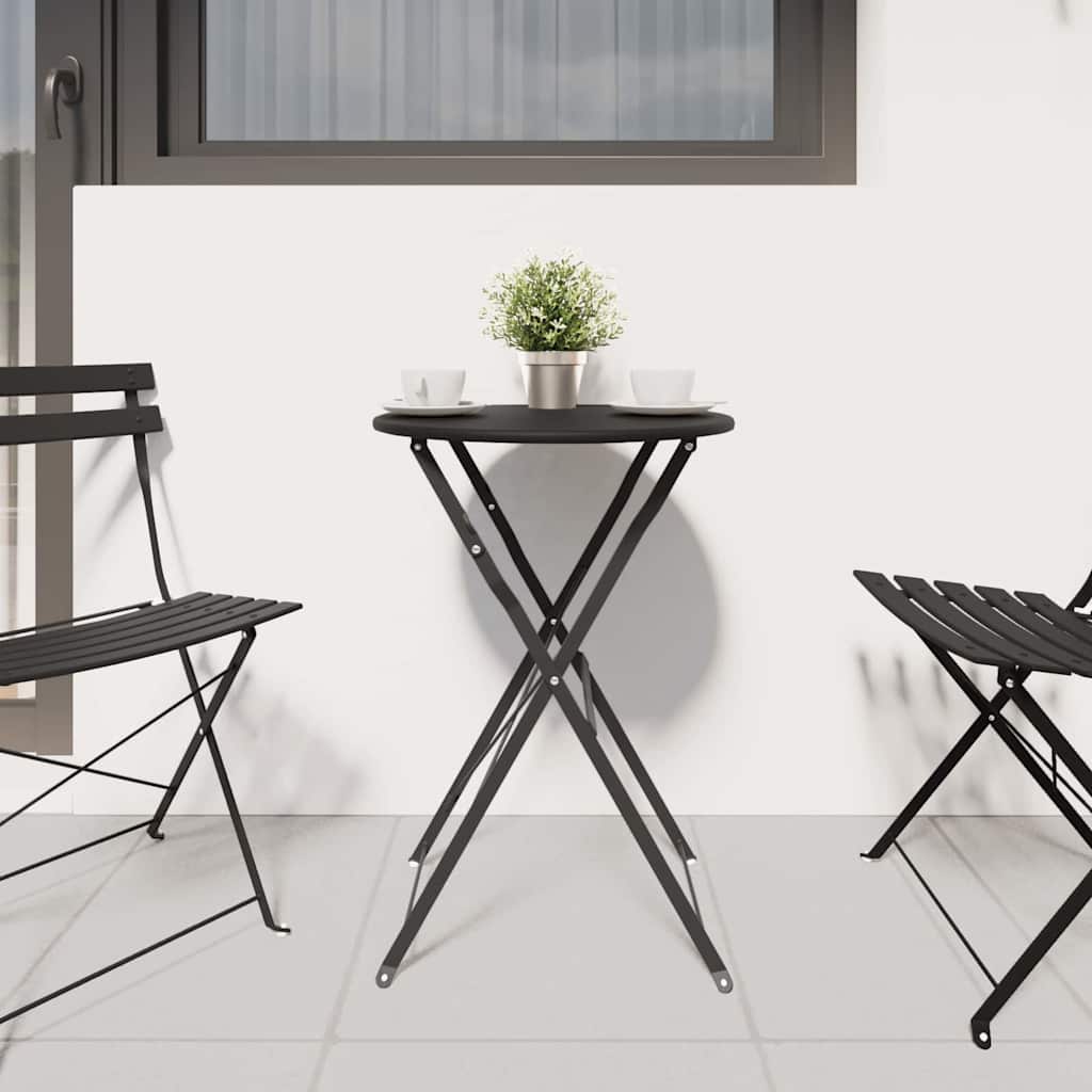 Bistrobord Antracit Ø 50 x 71 cm Pulverlakeret stål