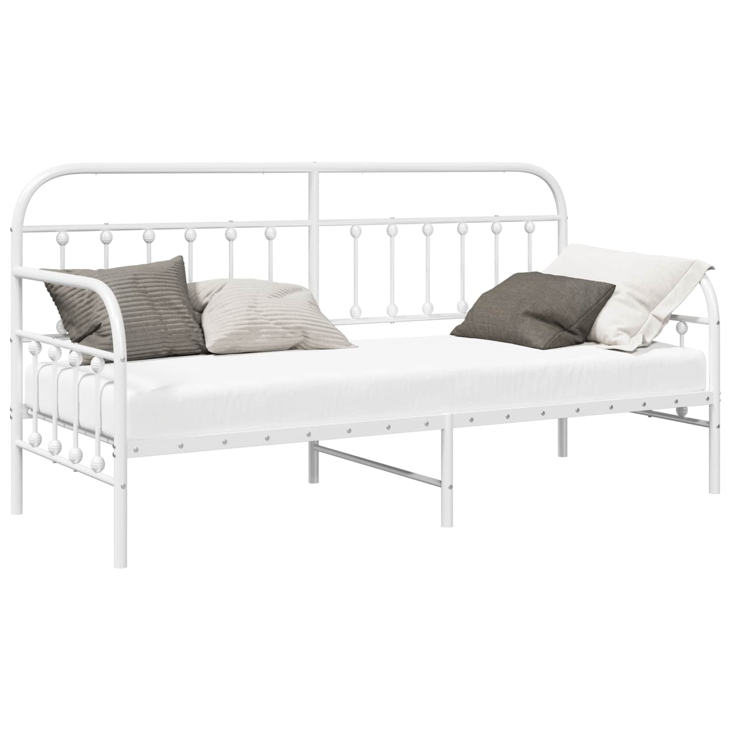 Dagsengramme Hvid 80 x 200 cm Pulverlakeret stål