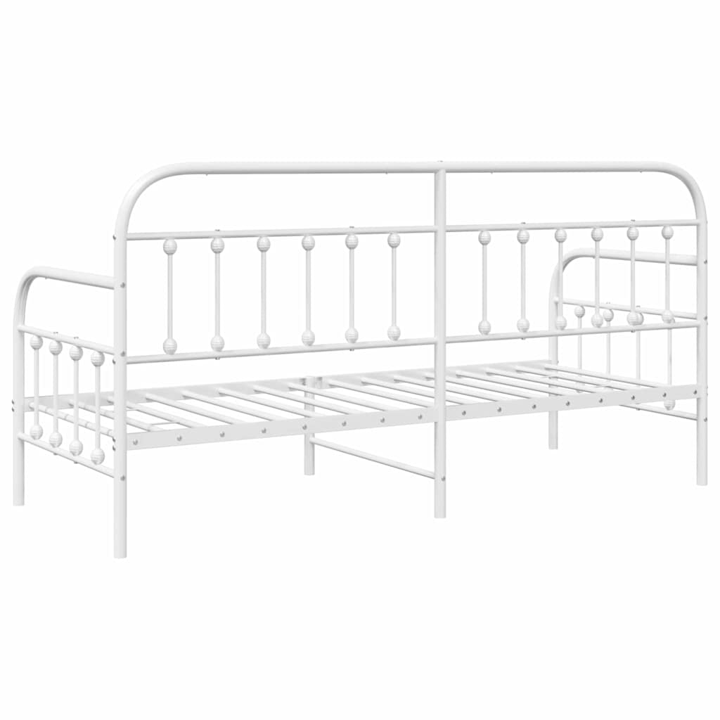 Dagsengramme Hvid 80 x 200 cm Pulverlakeret stål
