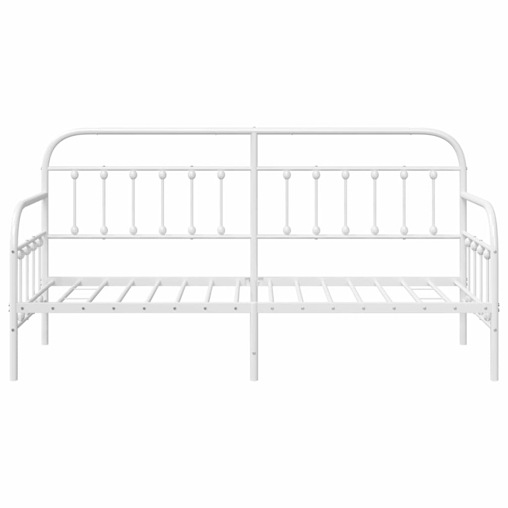 Dagsengramme Hvid 80 x 200 cm Pulverlakeret stål