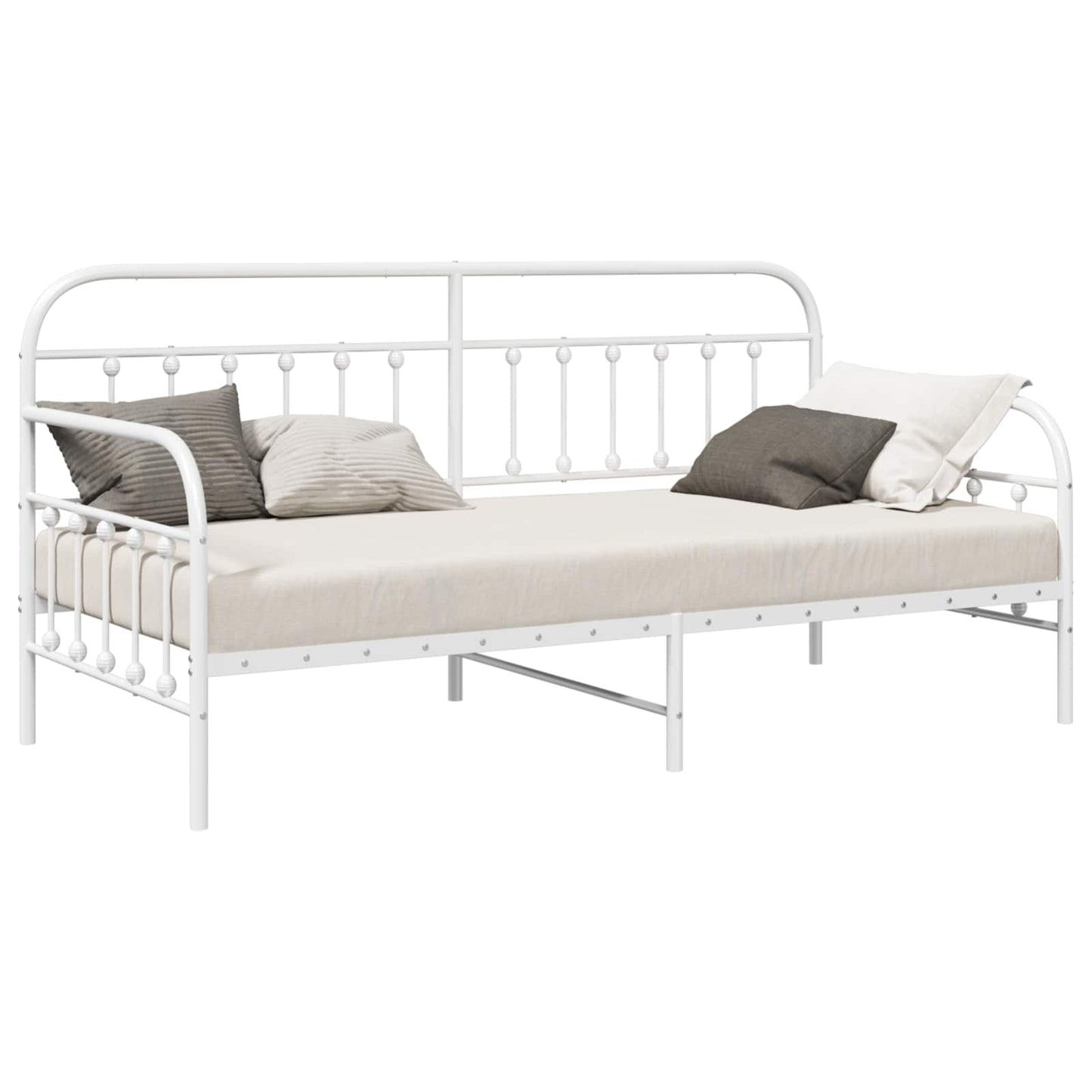 Dagsengramme Hvid 100 x 200 cm Pulverlakeret stål