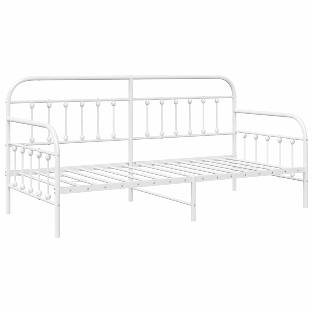 Dagsengramme Hvid 100 x 200 cm Pulverlakeret stål