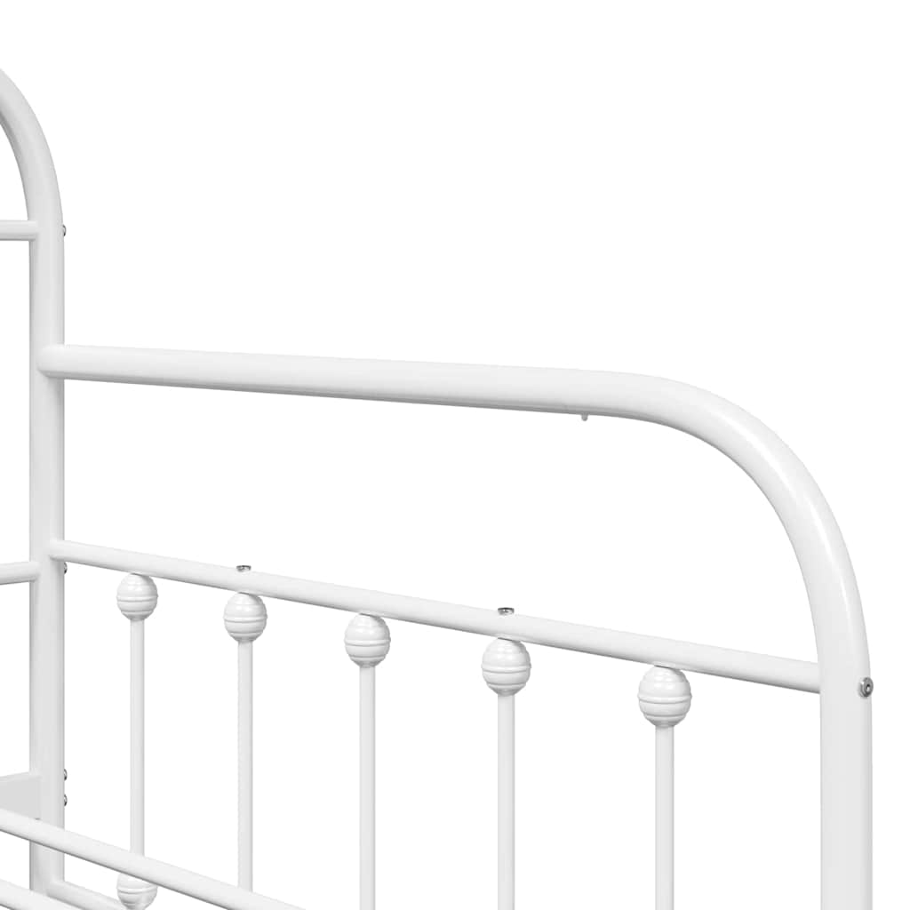 Dagsengramme Hvid 107 x 203 cm Pulverlakeret stål
