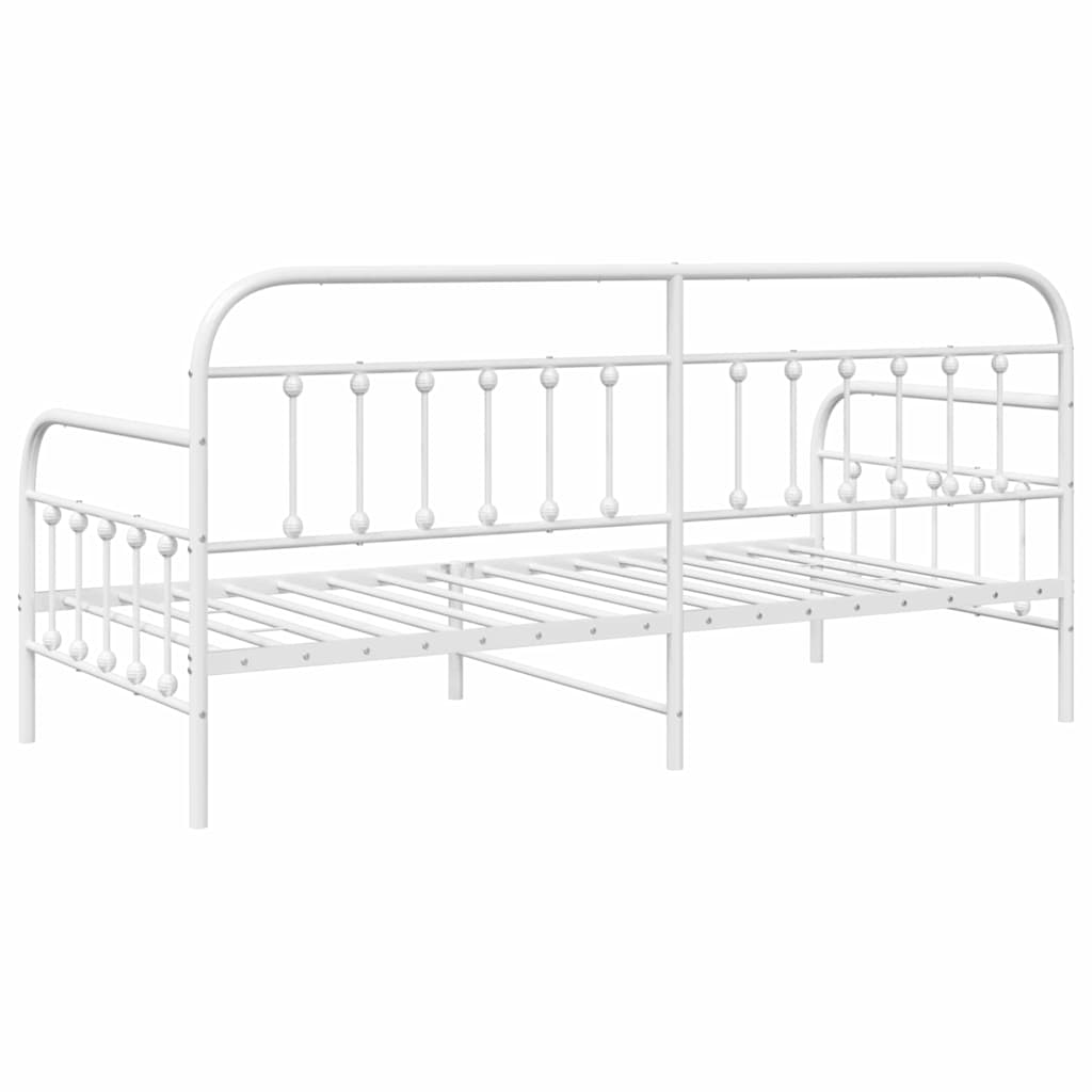 Dagsengramme Hvid 107 x 203 cm Pulverlakeret stål