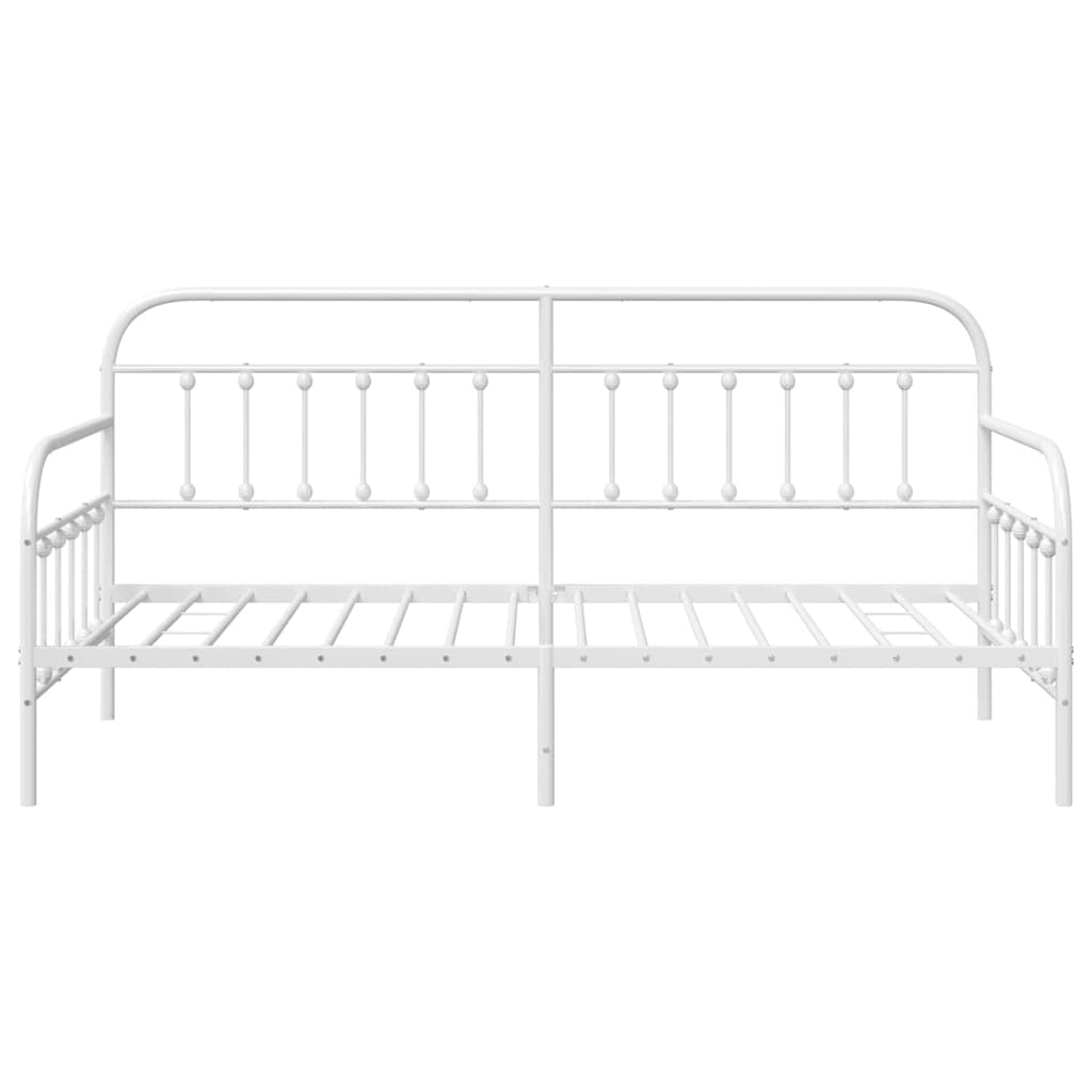Dagsengramme Hvid 107 x 203 cm Pulverlakeret stål