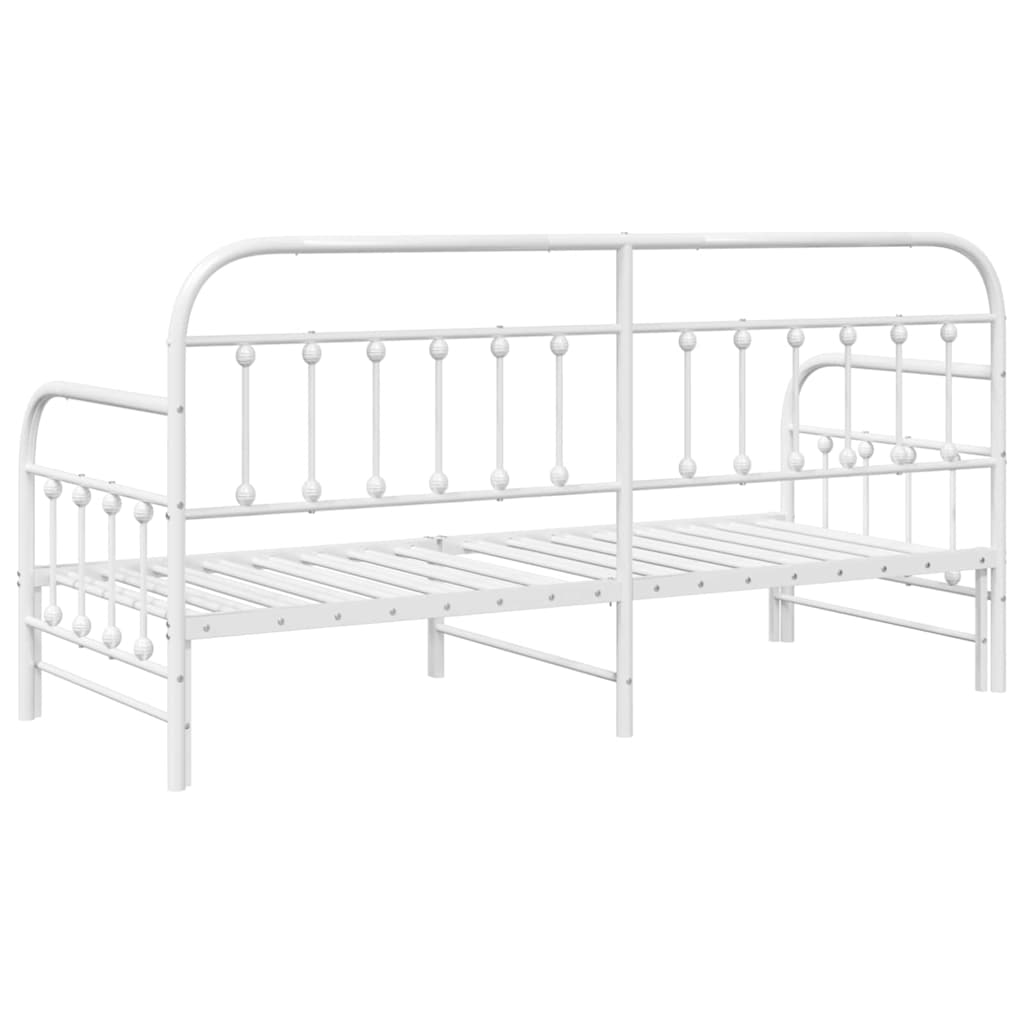 Dagsengramme Hvid 75 x 190 cm Pulverlakeret stål