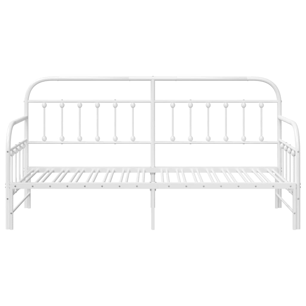 Dagsengramme Hvid 75 x 190 cm Pulverlakeret stål