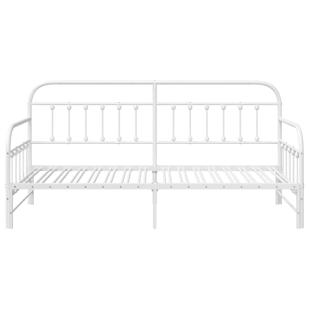 Dagsengramme Hvid 90 x 200 cm Pulverlakeret stål