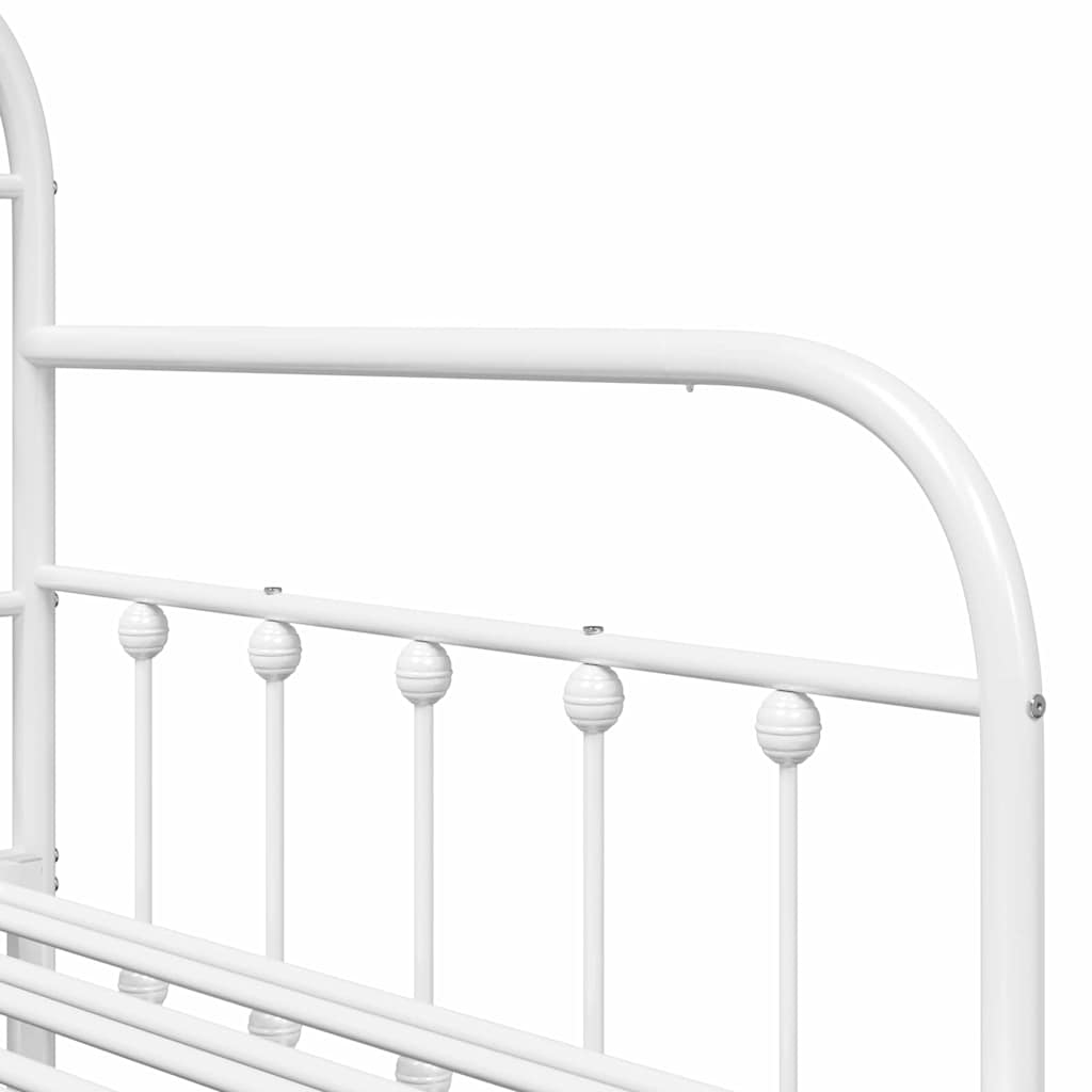 Dagsengramme Hvid 107 x 203 cm Pulverlakeret stål