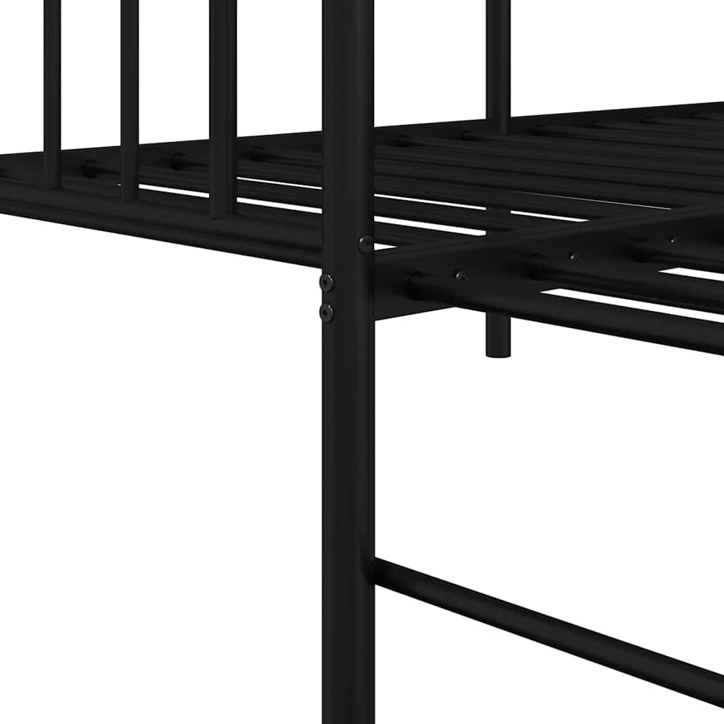 Dagsengramme Sort 75 x 190 cm Stål