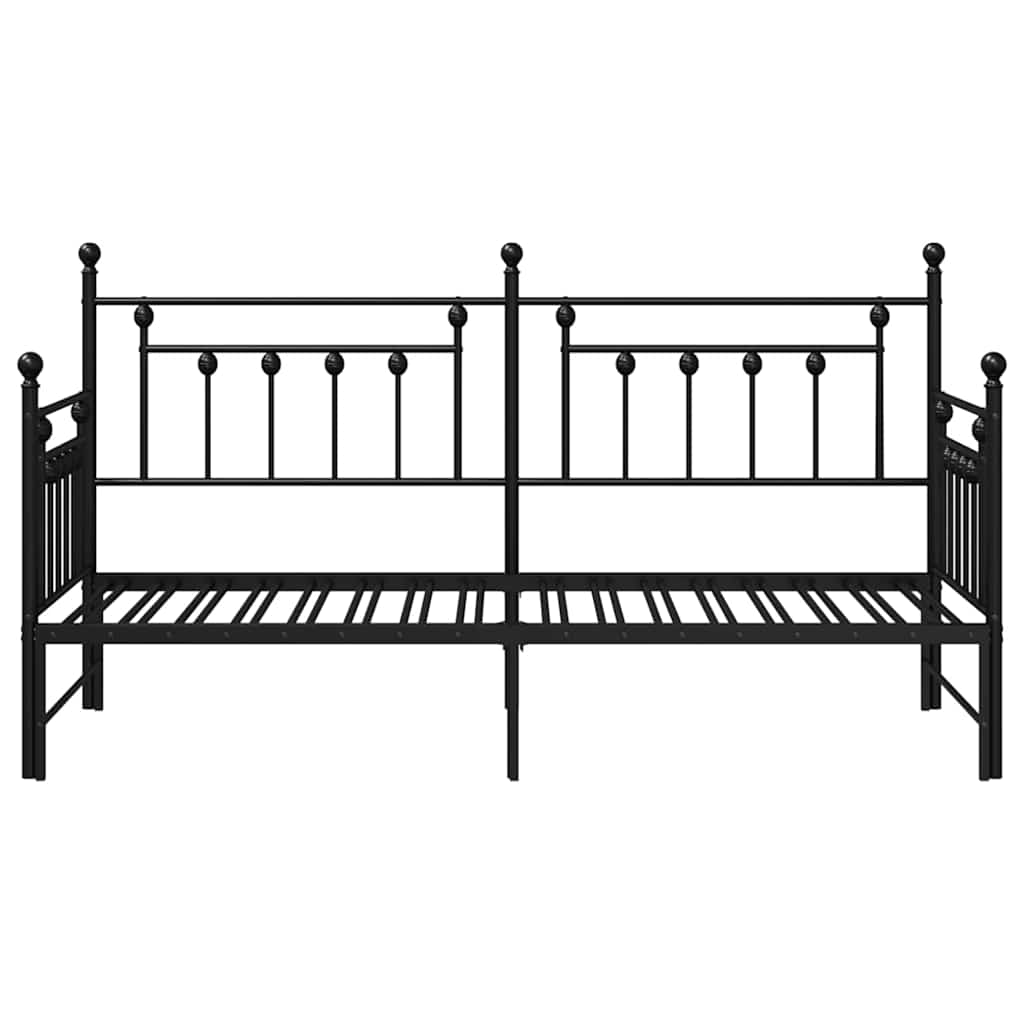 Dagsengramme Sort 80 x 200 cm Stål