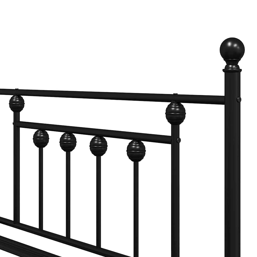 Dagsengramme Sort 90 x 200 cm Stål