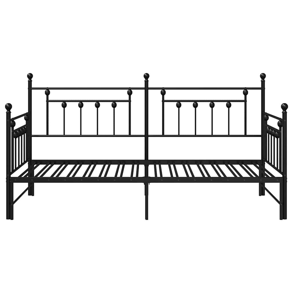 Dagsengramme Sort 90 x 200 cm Stål