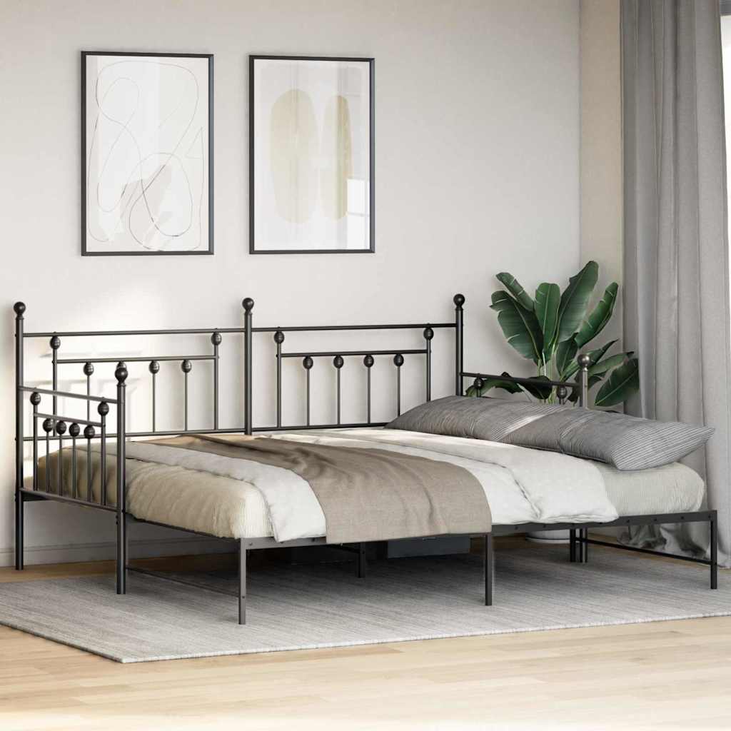 Dagsengramme Sort 107 x 203 cm Stål