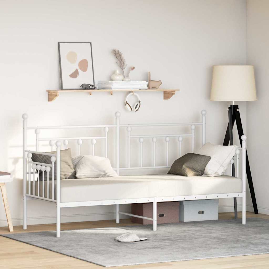 Dagsengramme Hvid 75 x 190 cm Stål