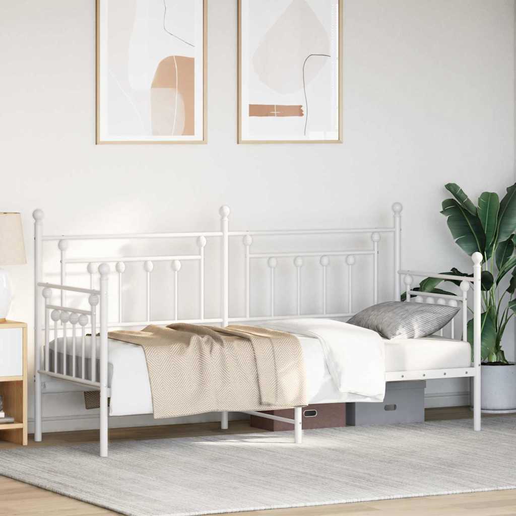 Dagsengramme Hvid 75 x 190 cm Stål