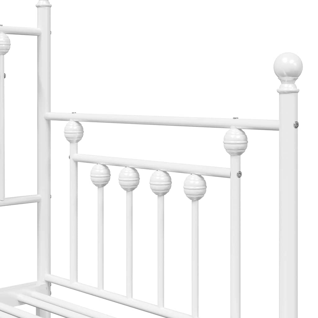 Dagsengramme Hvid 75 x 190 cm Stål