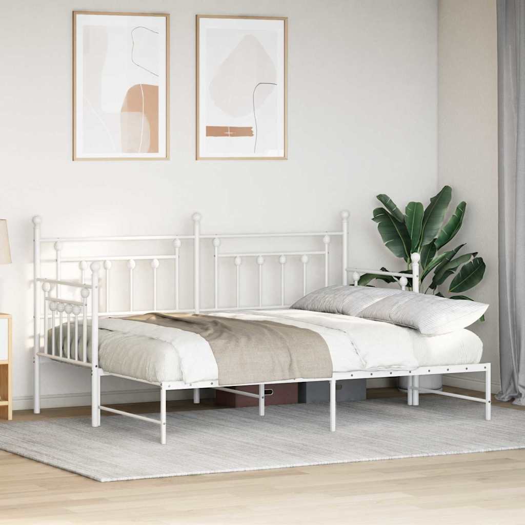 Dagsengramme Hvid 75 x 190 cm Stål