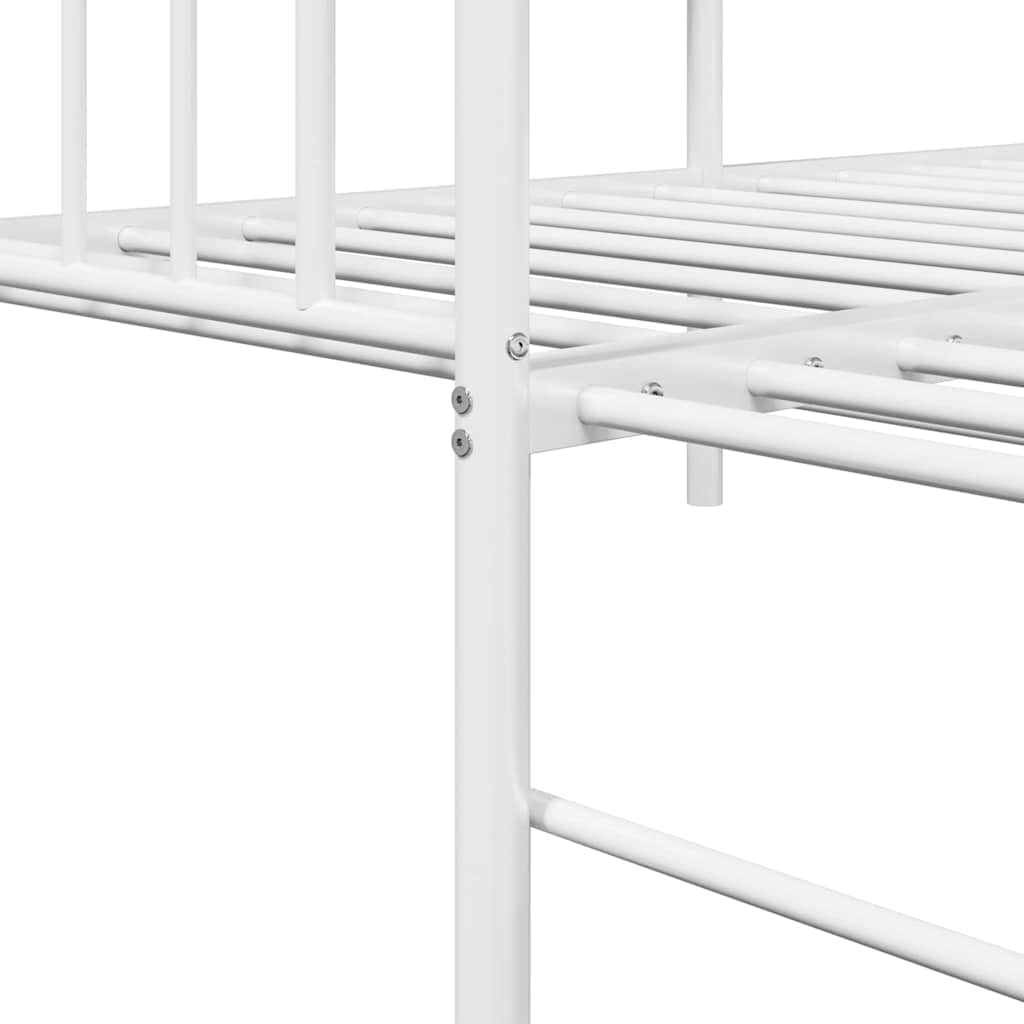 Dagsengramme Hvid 80 x 200 cm Stål