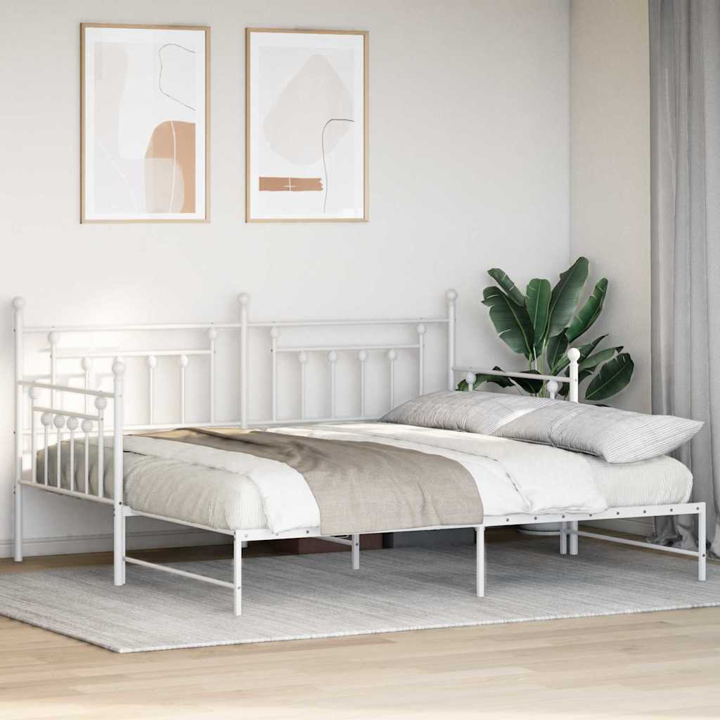 Dagsengramme Hvid 90 x 200 cm Stål
