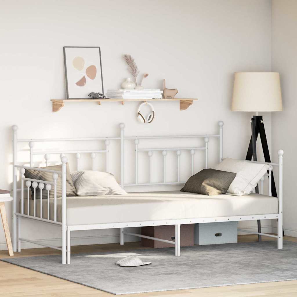 Dagsengramme Hvid 107 x 203 cm Stål