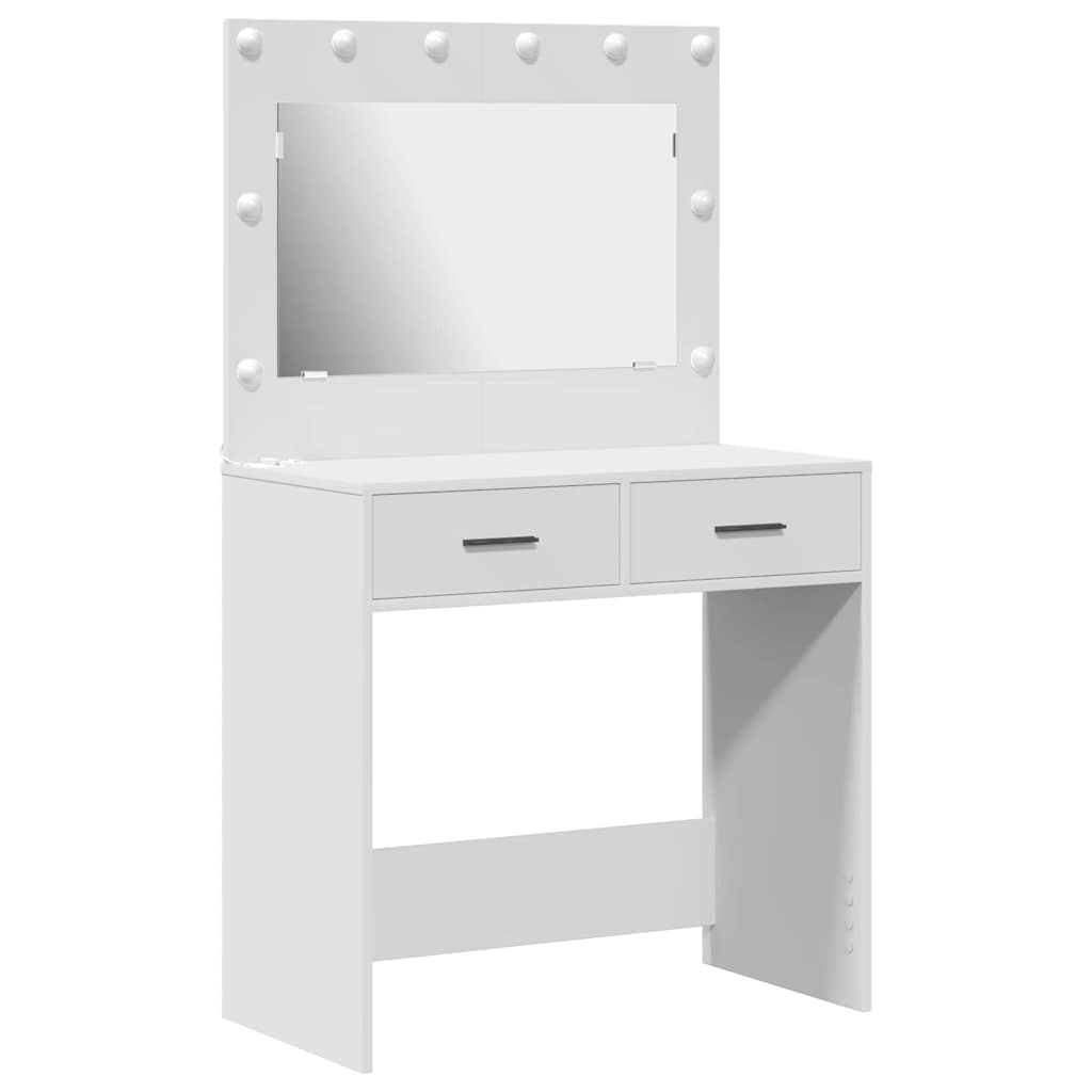Klædeskab Hvid 78,5 x 41 x 135 cm Konstrueret træ
