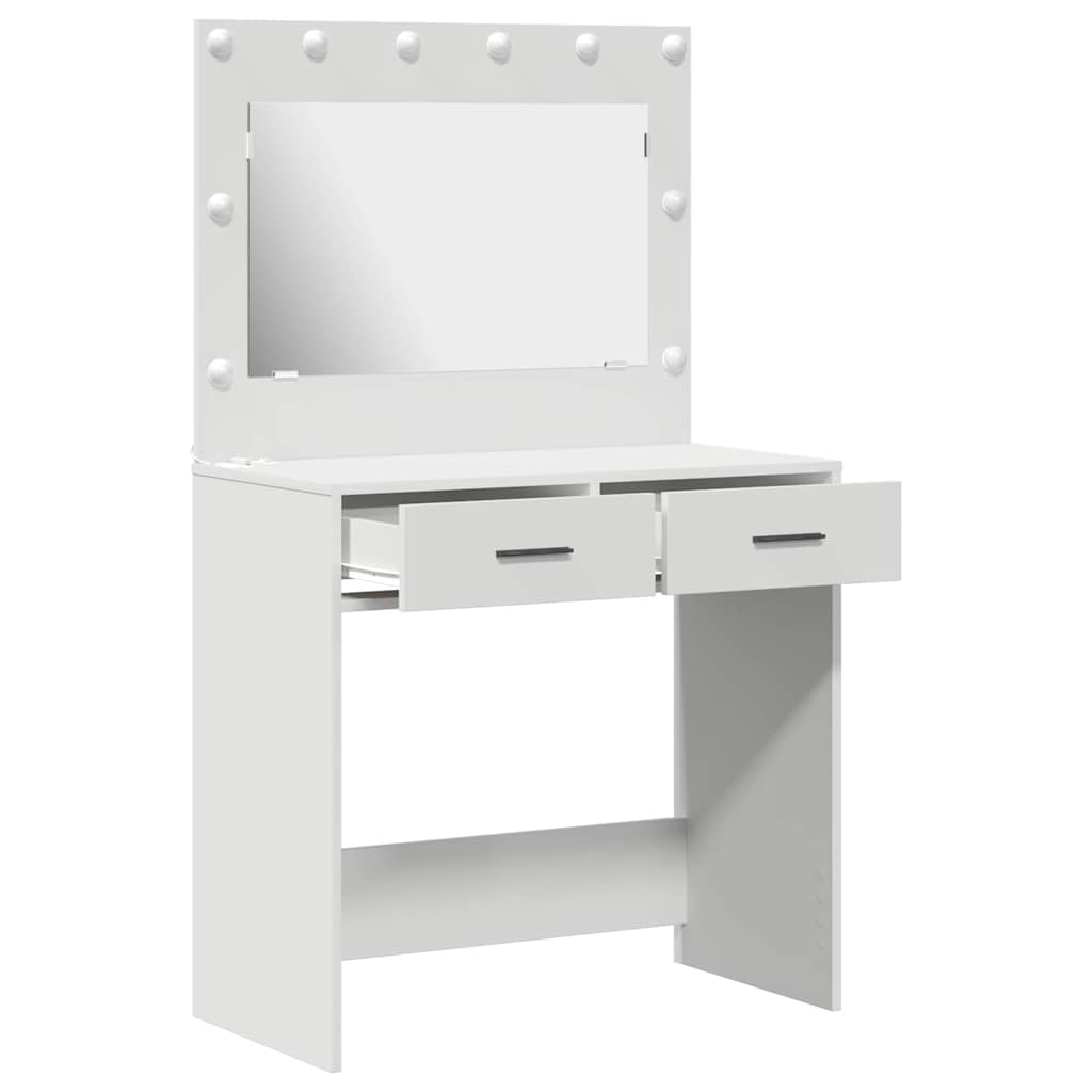 Klædeskab Hvid 78,5 x 41 x 135 cm Konstrueret træ