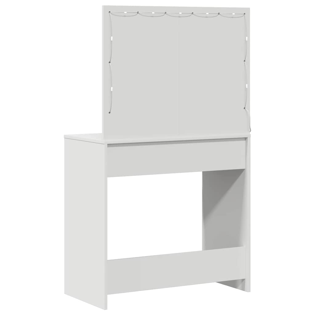 Klædeskab Hvid 78,5 x 41 x 135 cm Konstrueret træ
