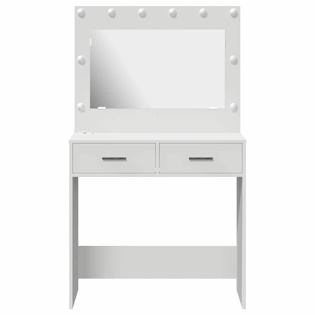 Klædeskab Hvid 78,5 x 41 x 135 cm Konstrueret træ