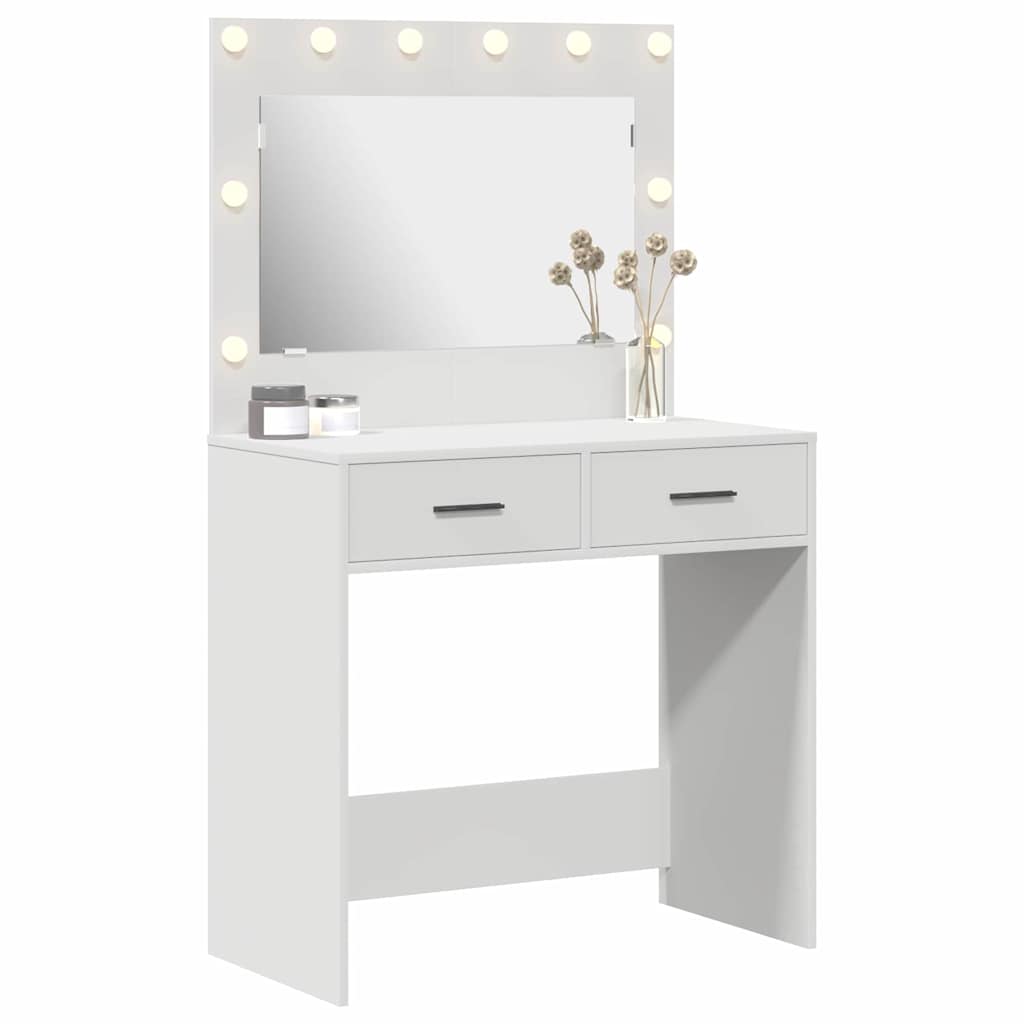 Klædeskab Hvid 78,5 x 41 x 135 cm Konstrueret træ