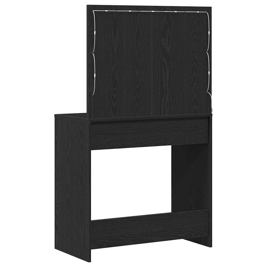 Klædeskab Sort eg 78,5 x 41 x 135 cm Konstrueret træ