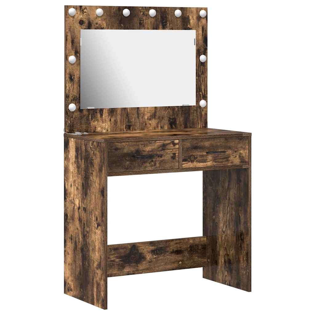 Klædeskab Røget eg 78,5 x 41 x 135 cm Konstrueret træ