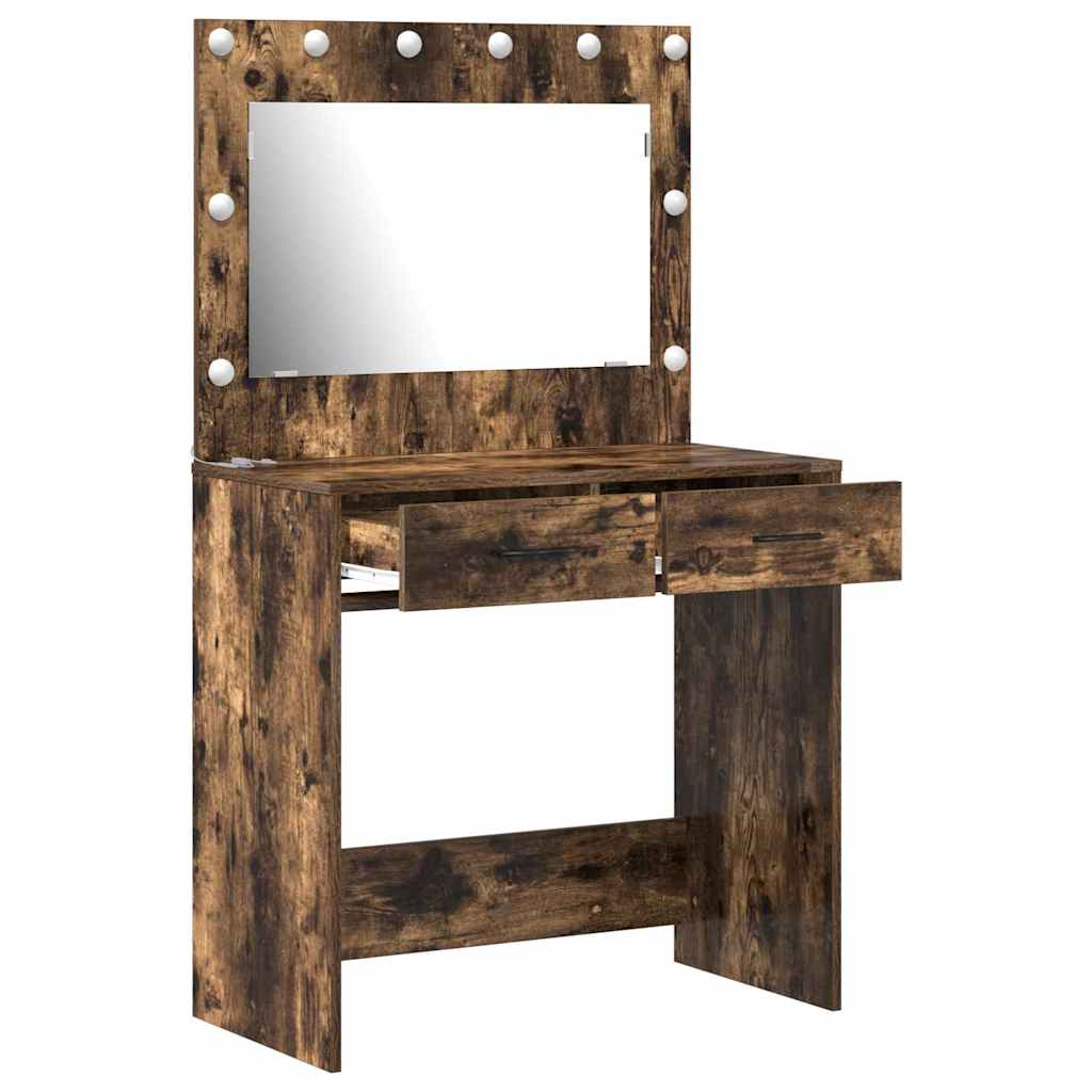 Klædeskab Røget eg 78,5 x 41 x 135 cm Konstrueret træ