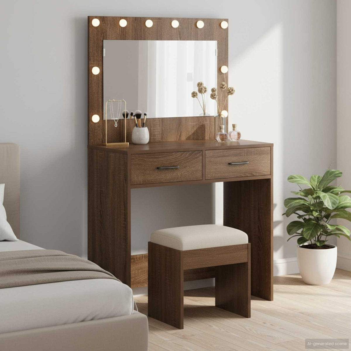 Klædeskab Brun eg 78,5 x 41 x 135 cm Konstrueret træ