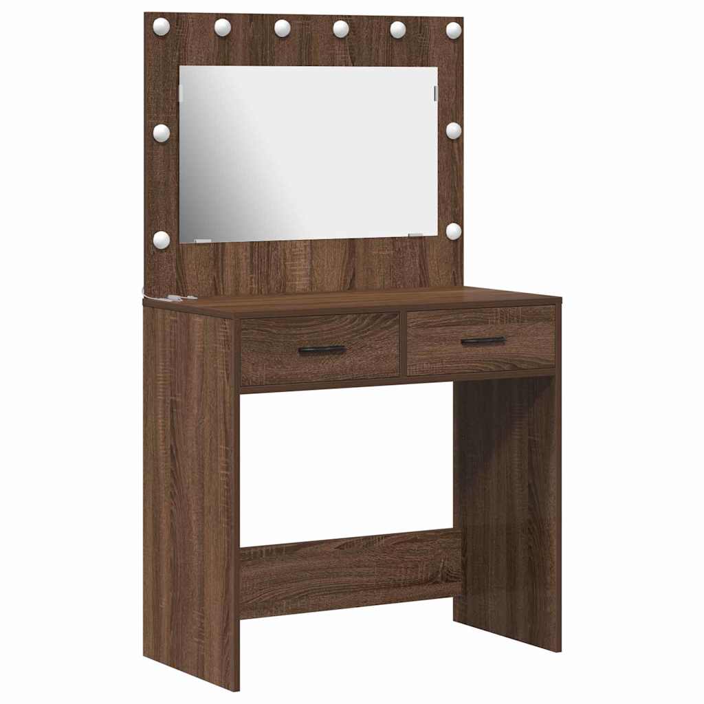 Klædeskab Brun eg 78,5 x 41 x 135 cm Konstrueret træ