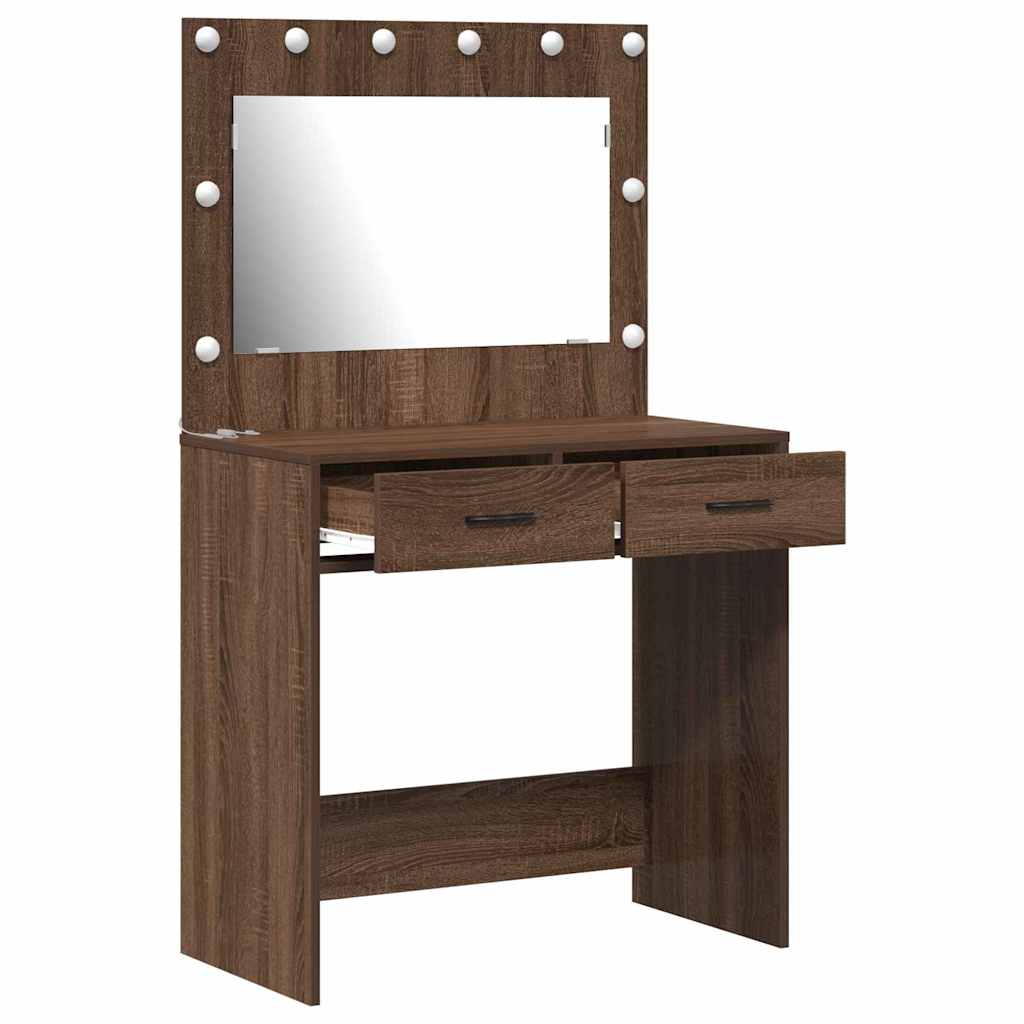 Klædeskab Brun eg 78,5 x 41 x 135 cm Konstrueret træ