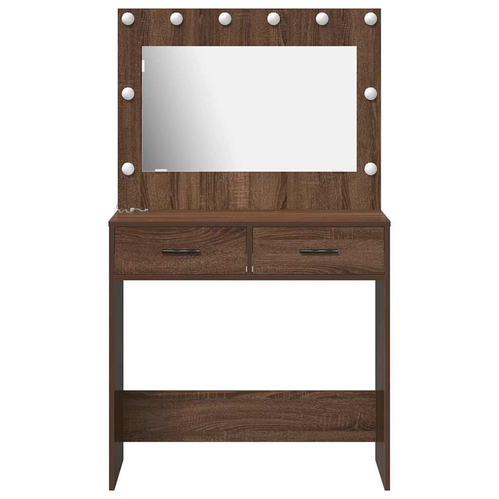Klædeskab Brun eg 78,5 x 41 x 135 cm Konstrueret træ