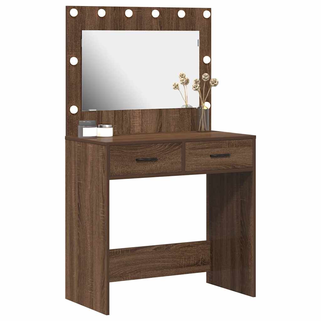 Klædeskab Brun eg 78,5 x 41 x 135 cm Konstrueret træ