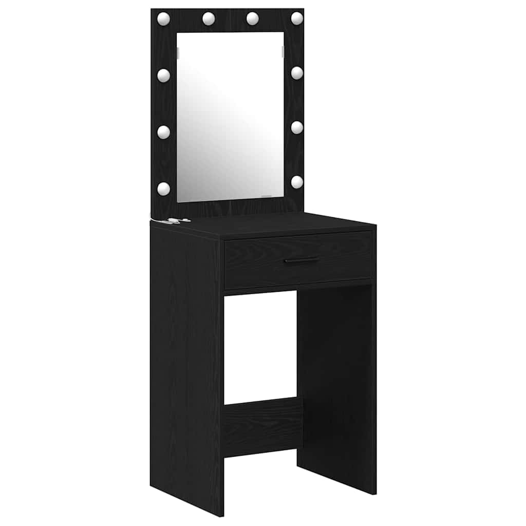 Klædeskab Sort eg 50 x 41 x 135 cm Konstrueret træ