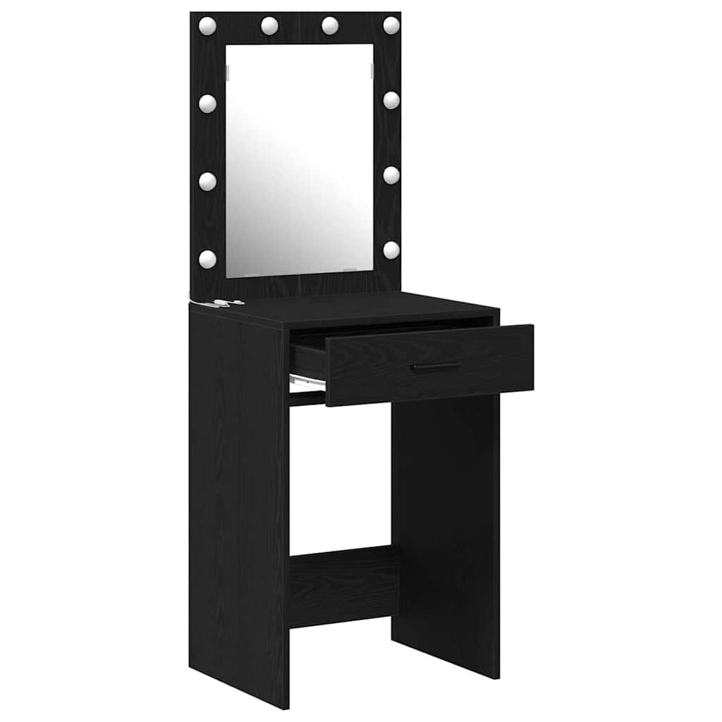 Klædeskab Sort eg 50 x 41 x 135 cm Konstrueret træ
