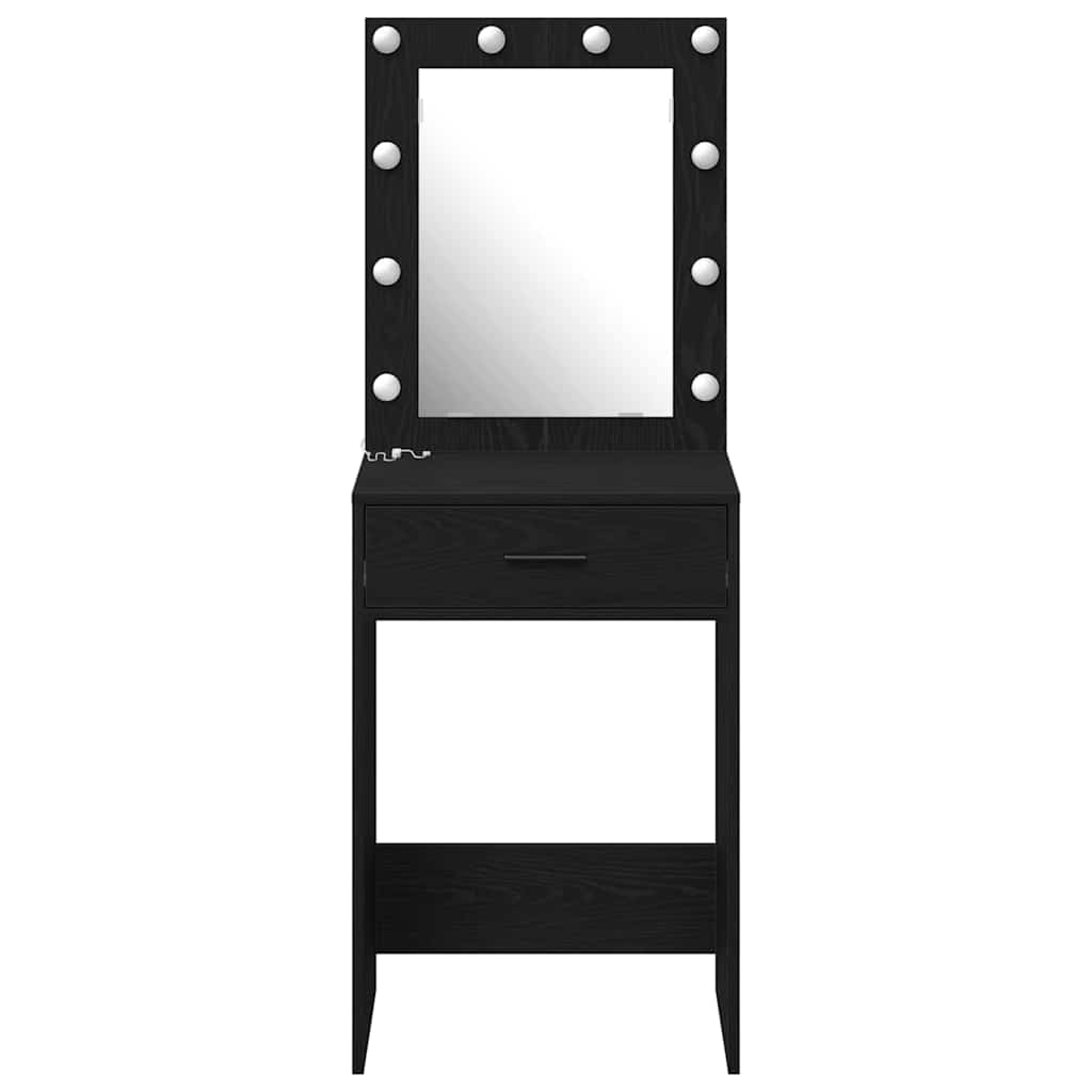 Klædeskab Sort eg 50 x 41 x 135 cm Konstrueret træ