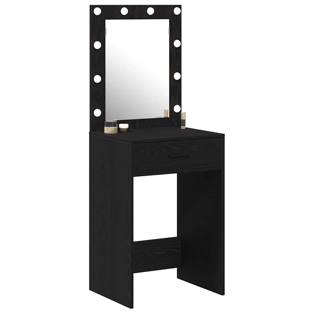 Klædeskab Sort eg 50 x 41 x 135 cm Konstrueret træ