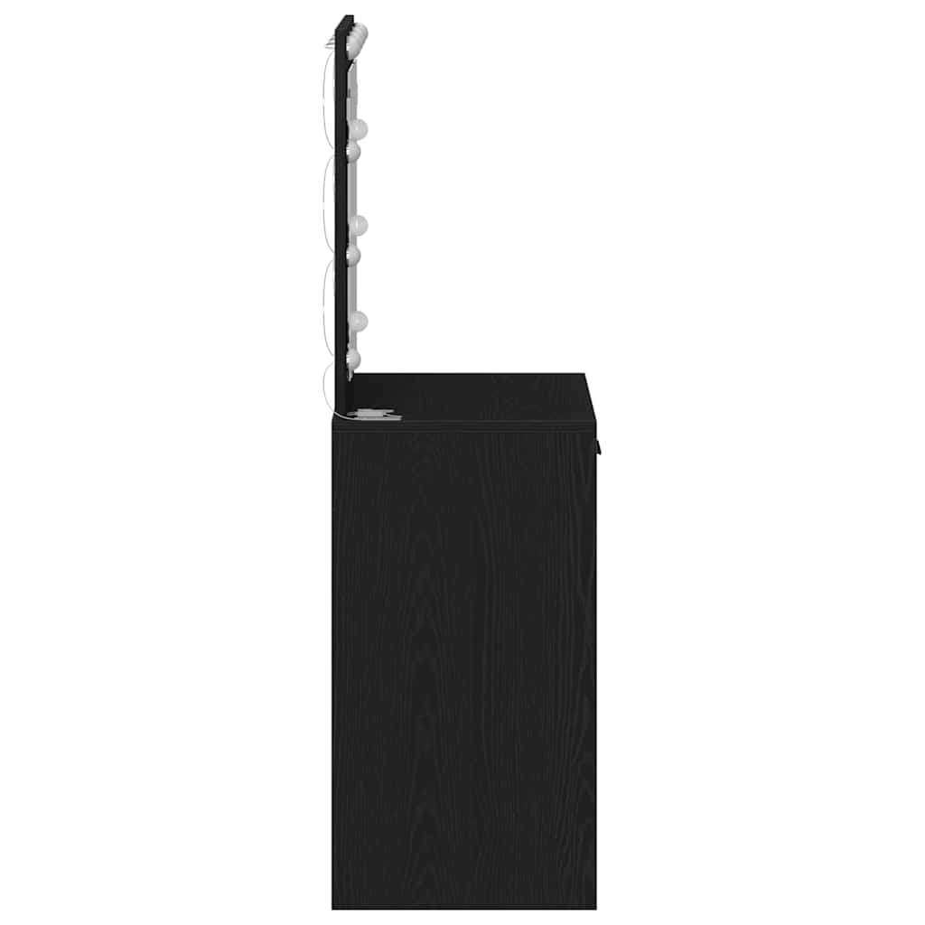 Klædeskab Sort eg 50 x 41 x 135 cm Konstrueret træ