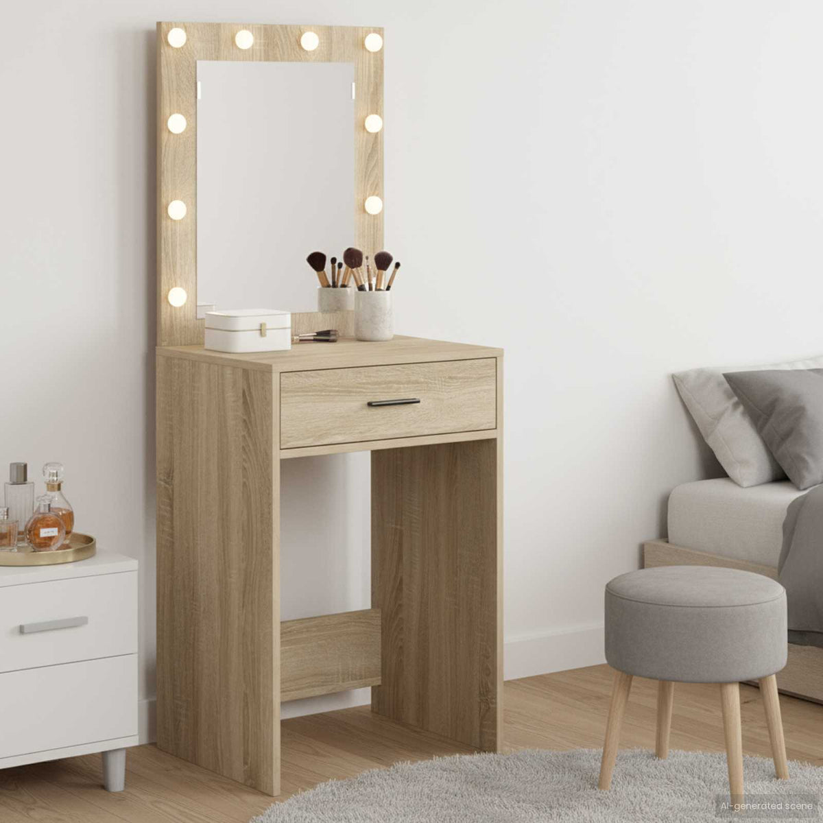 Klædeskab Sonoma eg 50 x 41 x 135 cm Konstrueret træ