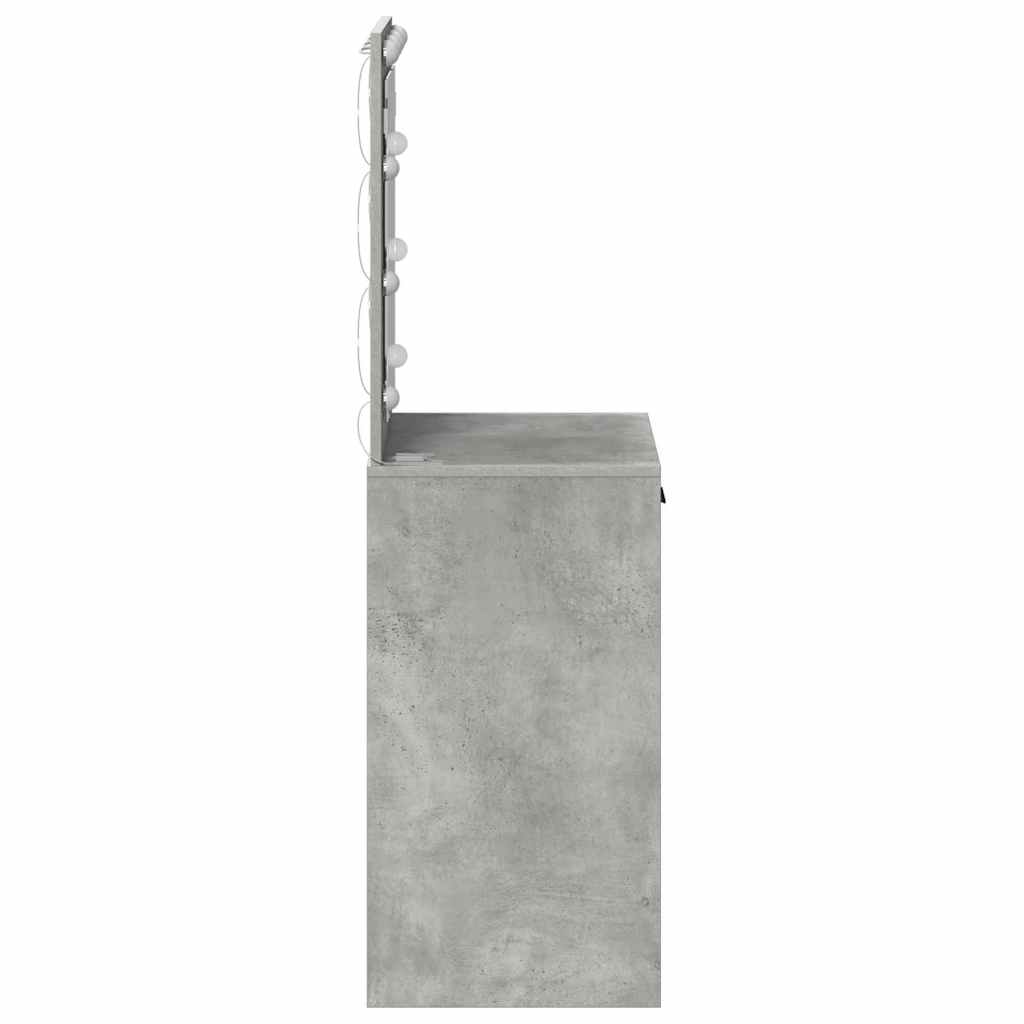 Klædeskab Beton Grå 50 x 41 x 135 cm Konstrueret træ