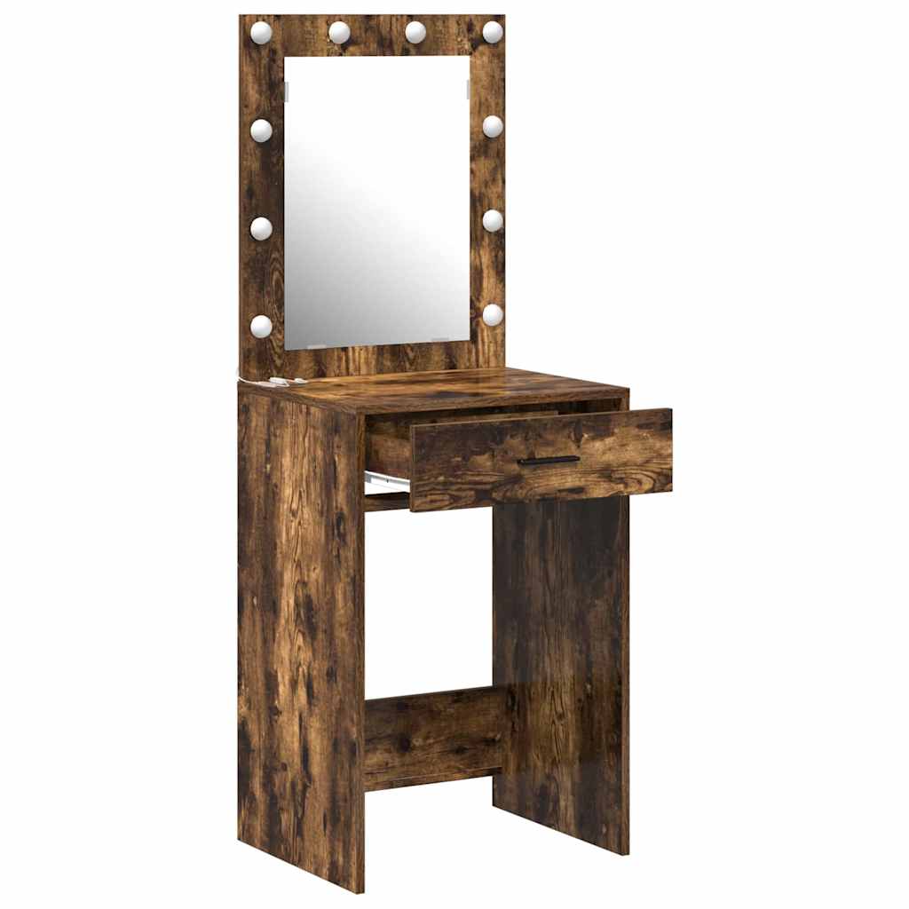 Klædeskab Røget eg 50 x 41 x 135 cm Konstrueret træ