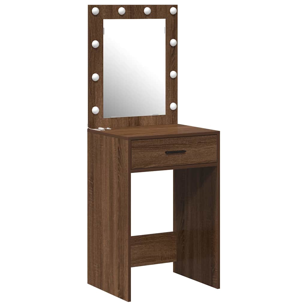 Klædeskab Brun eg 50 x 41 x 135 cm Konstrueret træ