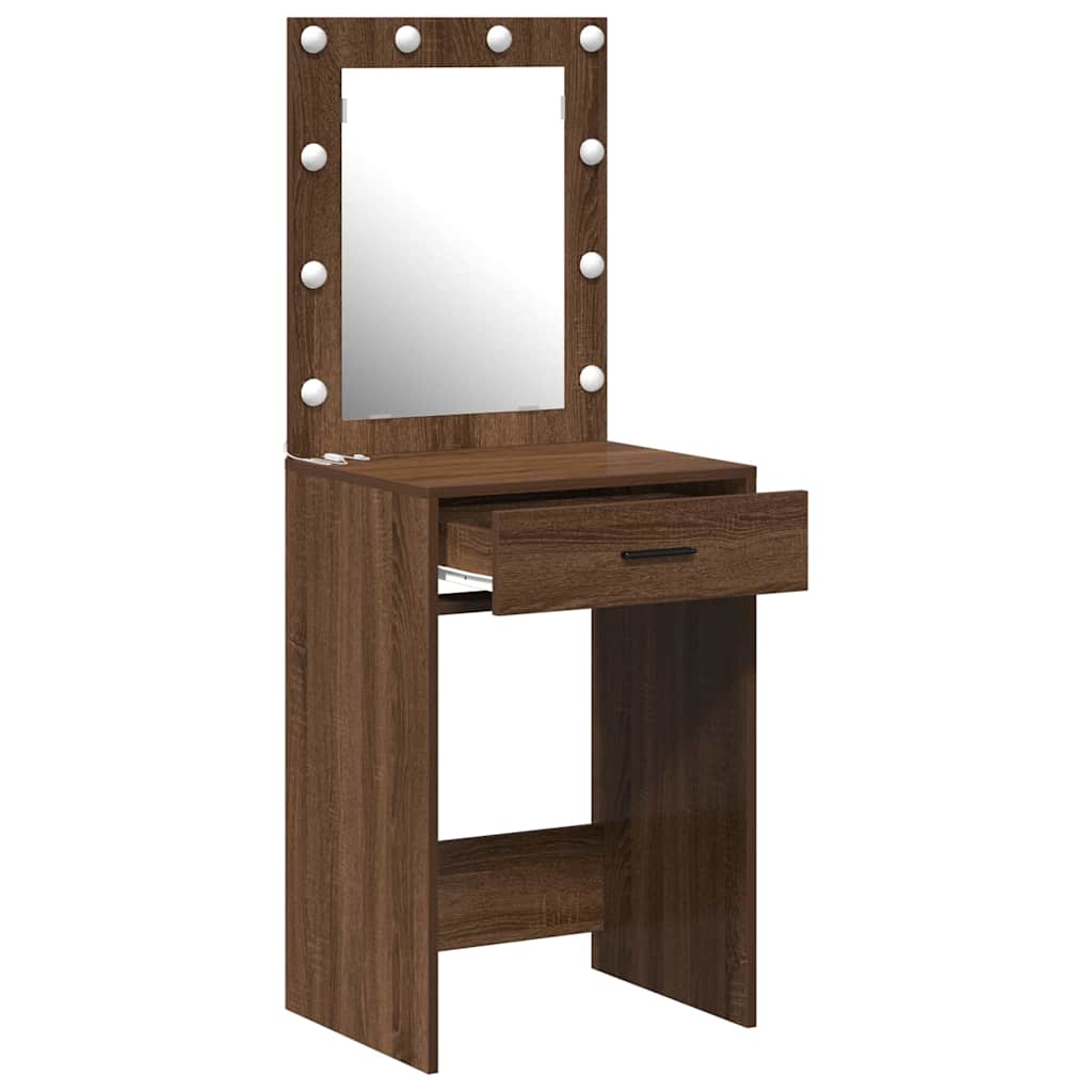 Klædeskab Brun eg 50 x 41 x 135 cm Konstrueret træ