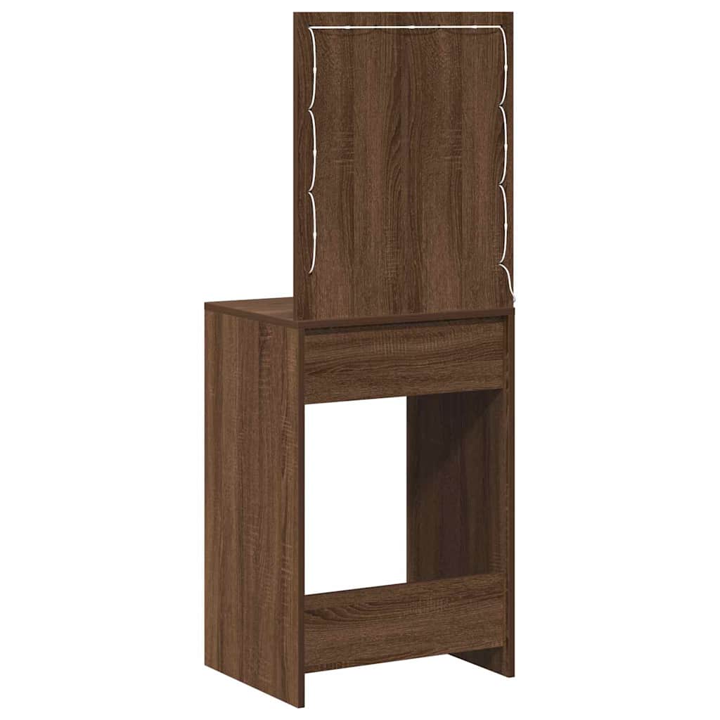 Klædeskab Brun eg 50 x 41 x 135 cm Konstrueret træ
